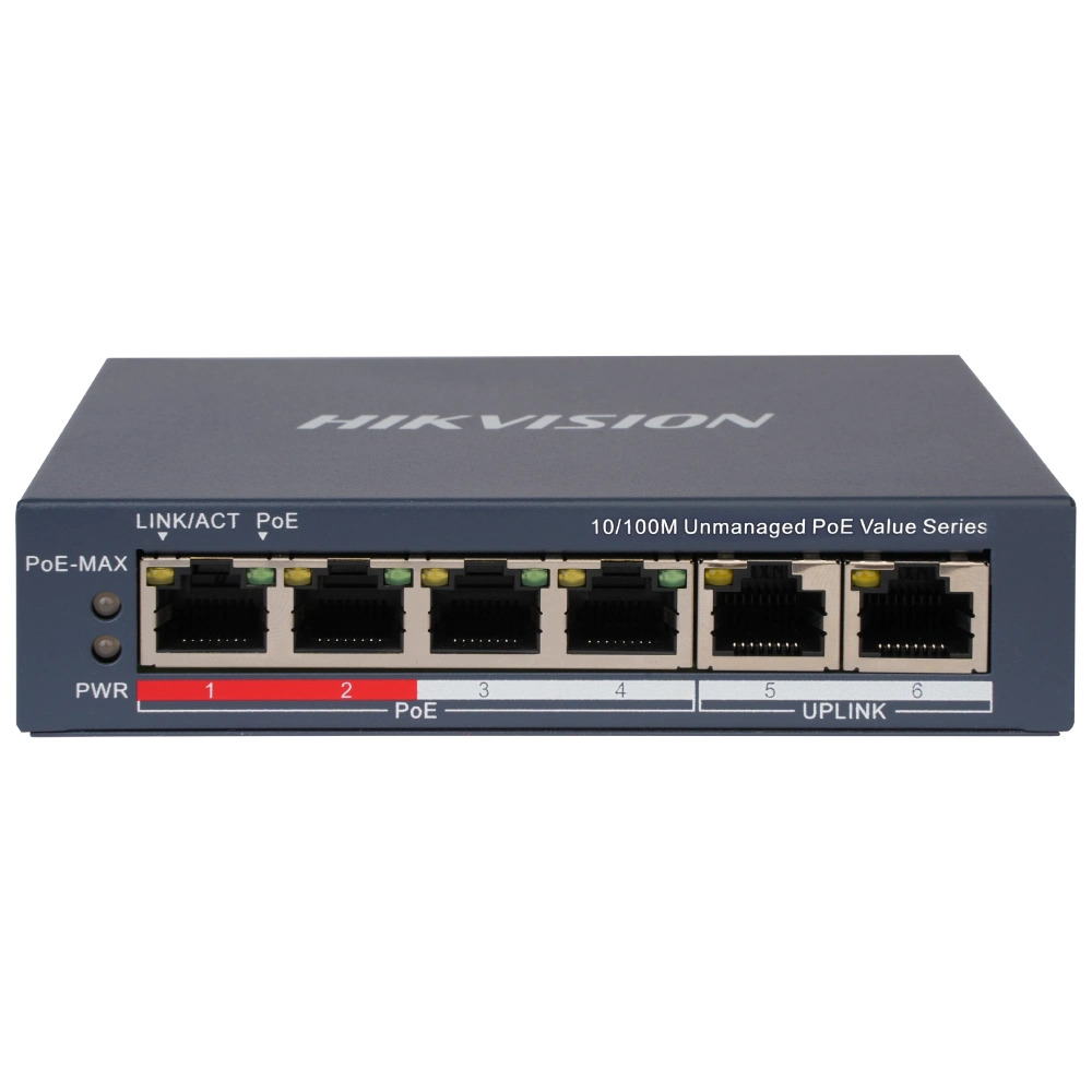 Комутатор Hikvision DS-3E0106P-E/M(B) POE