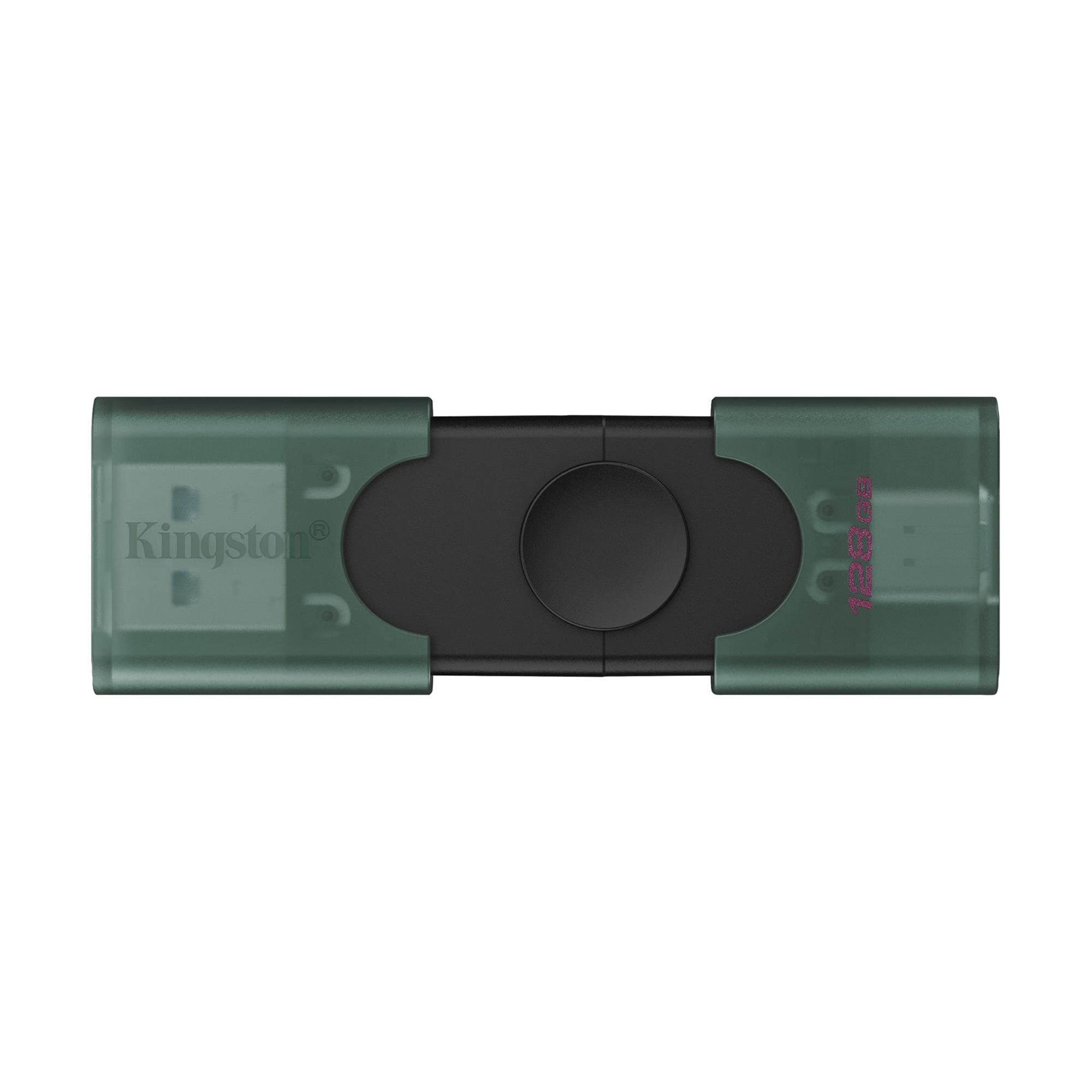 Флеш-накопичувач USB3.2 128GB Type-C Kingston DataTraveler Duo Green (DTDEG2/128GB)