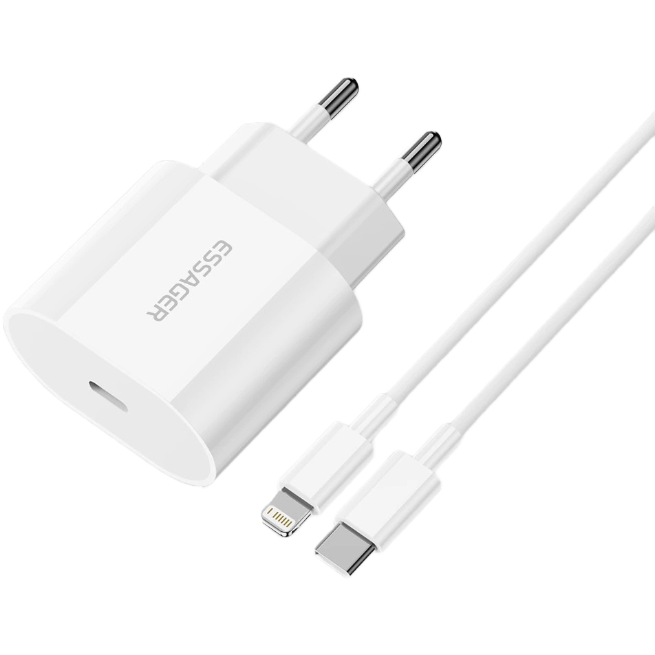 Мережевий зарядний пристрій Essager Vanjane 20W PD Білий
