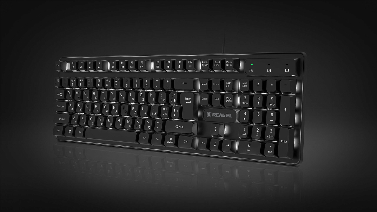Клавиатура REAL-EL RK-7015 Клавиатура REAL-EL RK-7015