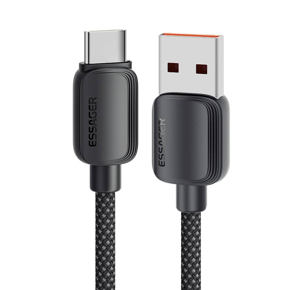 Кабель Essager Breeze 100W USB-A to USB-C Чорний