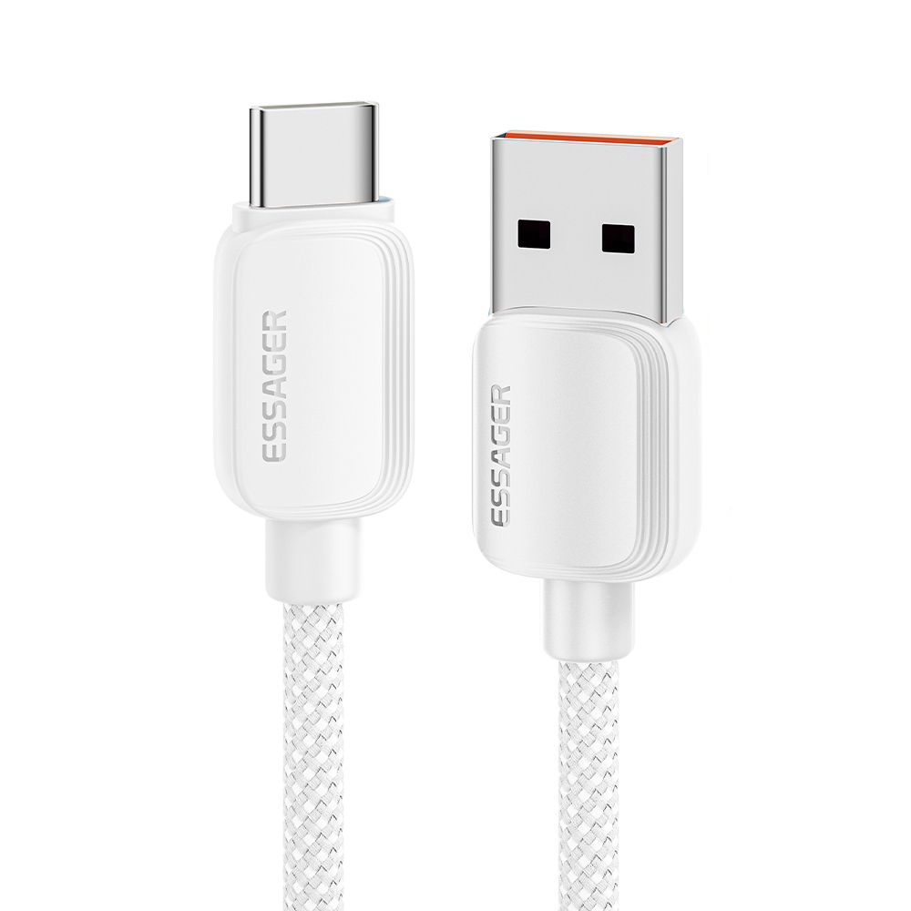 Кабель Essager Breeze USB - USB Type-C 100W Білий