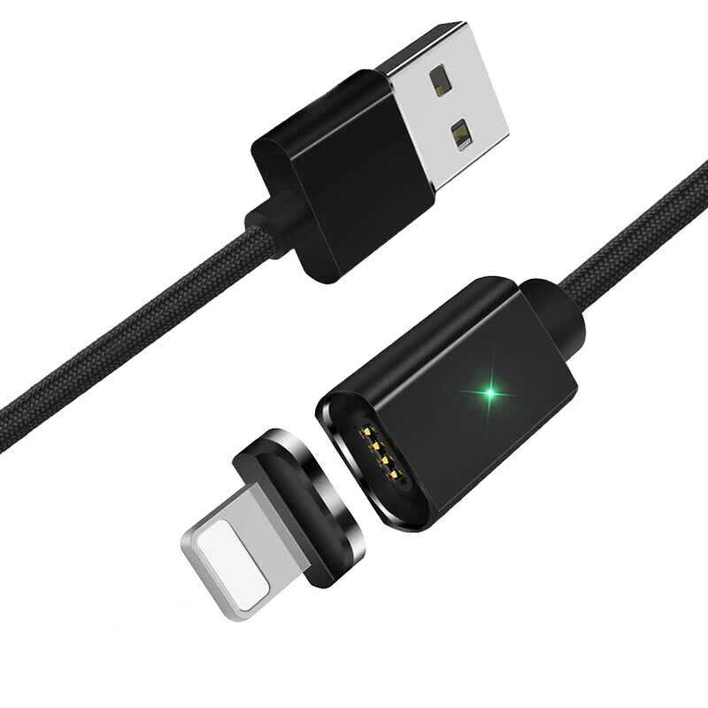 Магнітний кабель Essager Magic Power USB - Lightning Магнітний Чорний