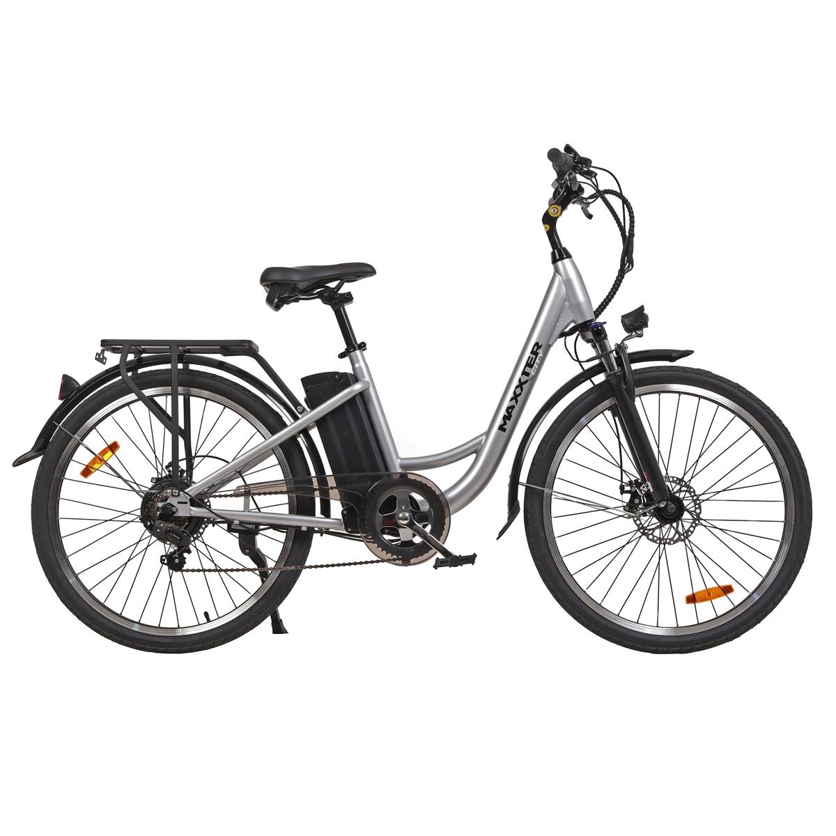 Електровелосипед Maxxter City 2.0 Silver