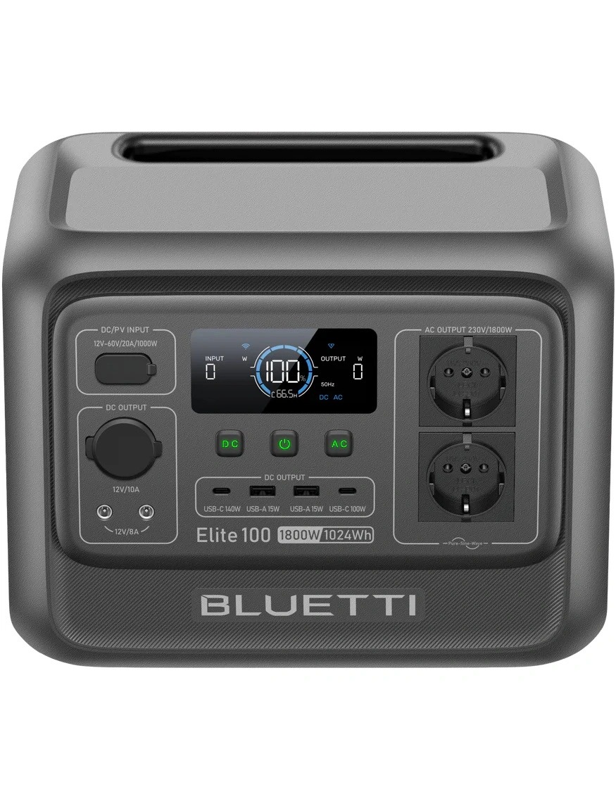 Зарядная станция Bluetti Elite 100 V2, 1800W, 1024Wh Зарядная станция Bluetti Elite 100 V2, 1800W, 1024Wh