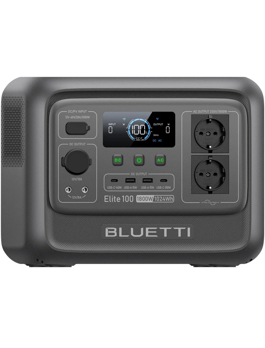 Зарядная станция Bluetti Elite 100 V2, 1800W, 1024Wh Зарядная станция Bluetti Elite 100 V2, 1800W, 1024Wh