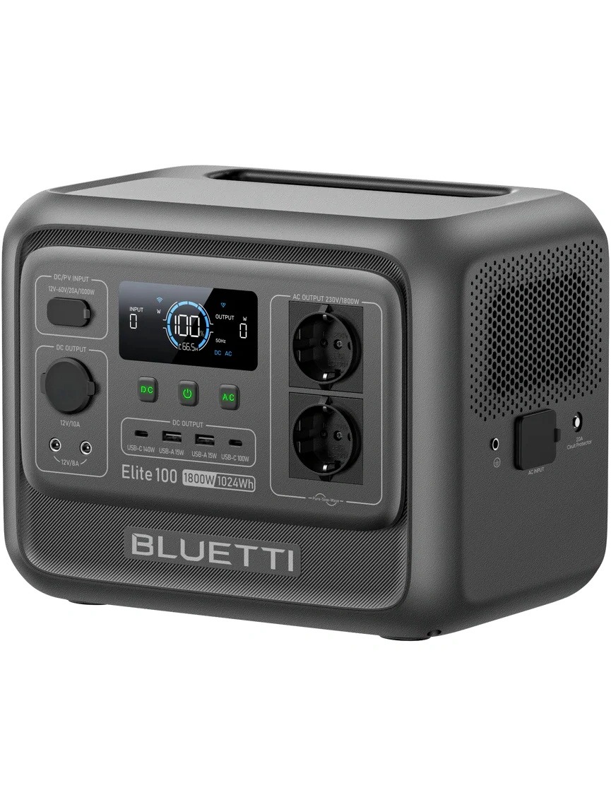 Зарядная станция Bluetti Elite 100 V2, 1800W, 1024Wh Зарядная станция Bluetti Elite 100 V2, 1800W, 1024Wh