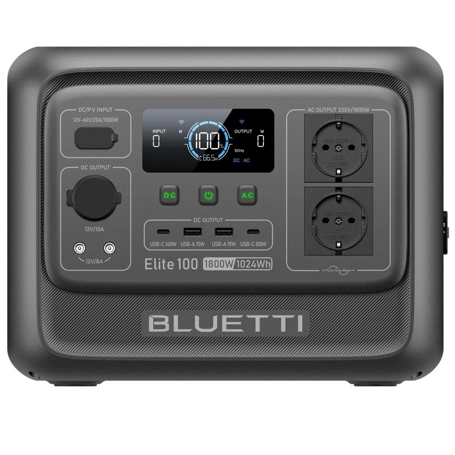 Зарядная станция Bluetti Elite 100 V2, 1800W, 1024Wh Зарядная станция Bluetti Elite 100 V2, 1800W, 1024Wh