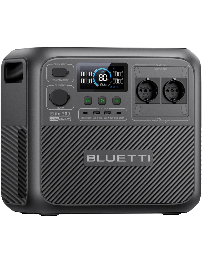 Зарядная станция Bluetti Elite 200 V2, 2600W, 2073Wh Зарядная станция Bluetti Elite 200 V2, 2600W, 2073Wh