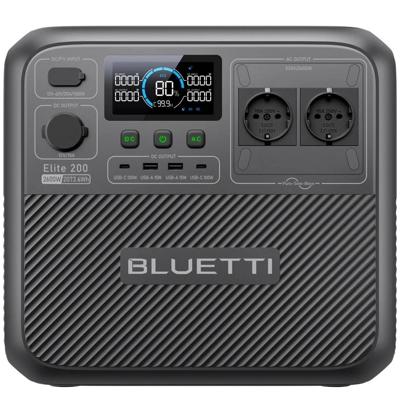 Зарядная станция Bluetti Elite 200 V2, 2600W, 2073Wh Зарядная станция Bluetti Elite 200 V2, 2600W, 2073Wh