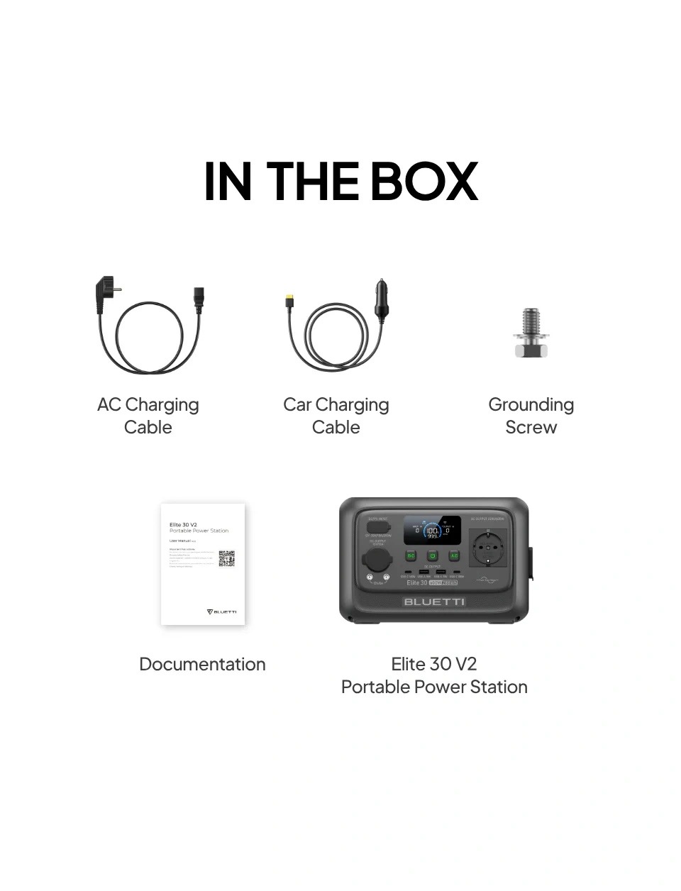 Зарядная станция Bluetti Elite 30 V2, 600W, 288Wh Зарядная станция Bluetti Elite 30 V2, 600W, 288Wh