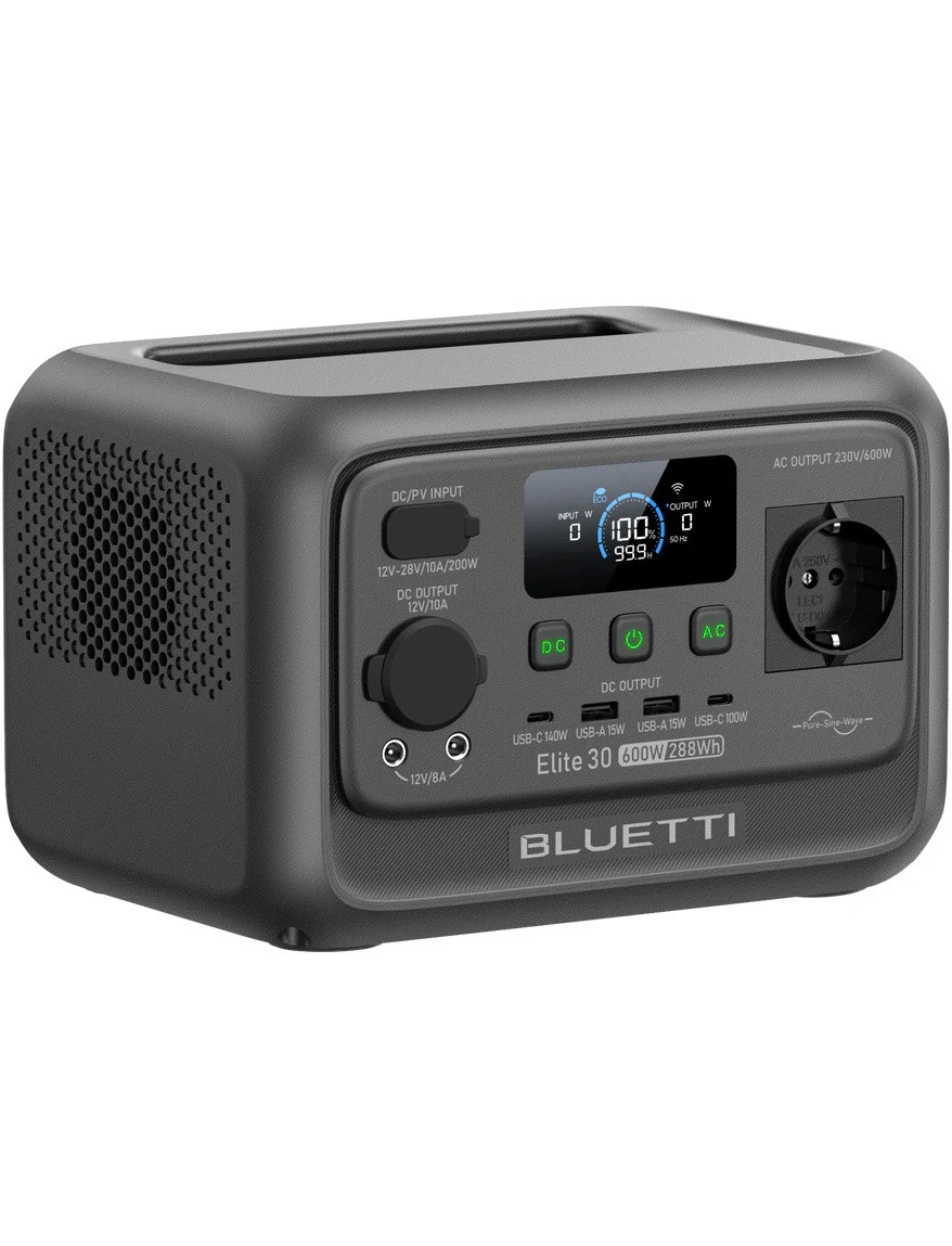 Зарядная станция Bluetti Elite 30 V2, 600W, 288Wh Зарядная станция Bluetti Elite 30 V2, 600W, 288Wh