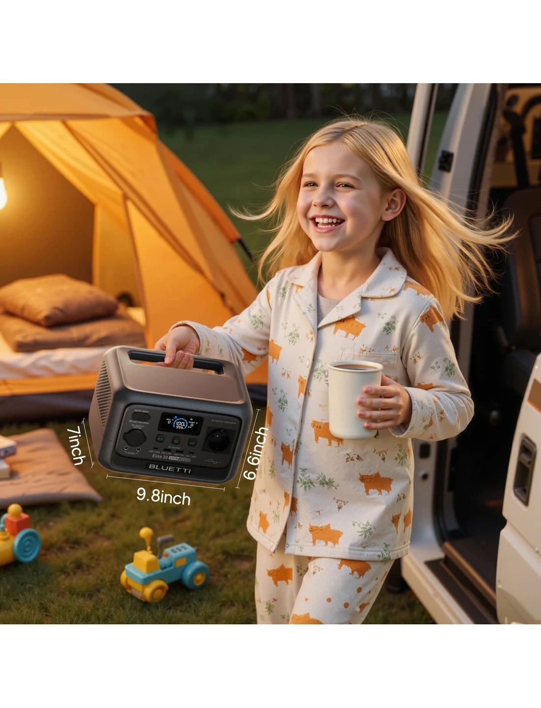 Зарядная станция Bluetti Elite 30 V2, 600W, 288Wh Зарядная станция Bluetti Elite 30 V2, 600W, 288Wh