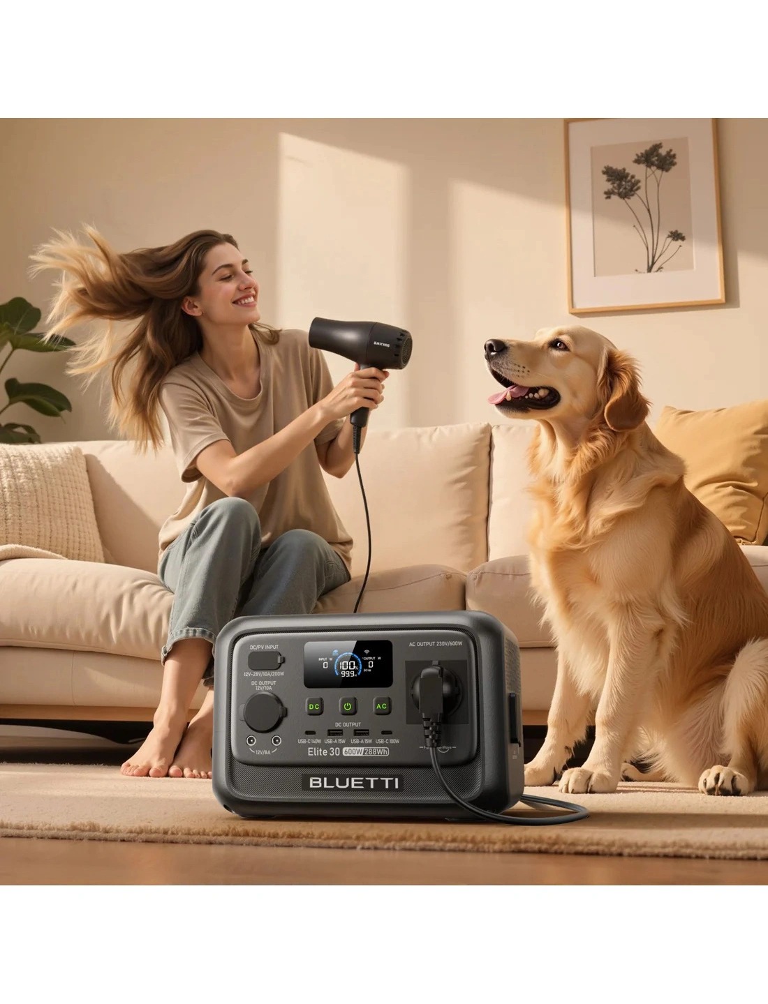 Зарядная станция Bluetti Elite 30 V2, 600W, 288Wh Зарядная станция Bluetti Elite 30 V2, 600W, 288Wh