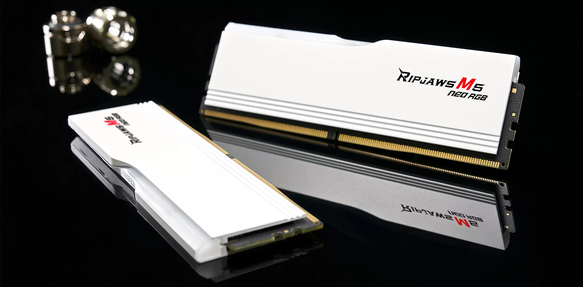 Модуль пам`ятi DDR5 2x16GB/6000 G.Skill Ripjaws M5 Neo RGB White (F5-6000J3636F16GX2-RM5NRW) Модуль пам`ятi DDR5 2x16GB/6000 G.Skill Ripjaws M5 Neo RGB White (F5-6000J3636F16GX2-RM5NRW)