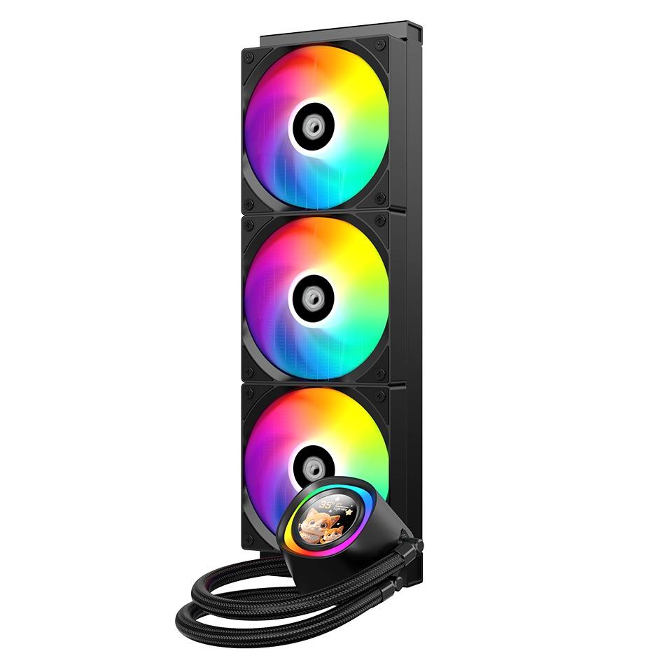 фото Водяне охолодження ID-Cooling FX360 LCD Black