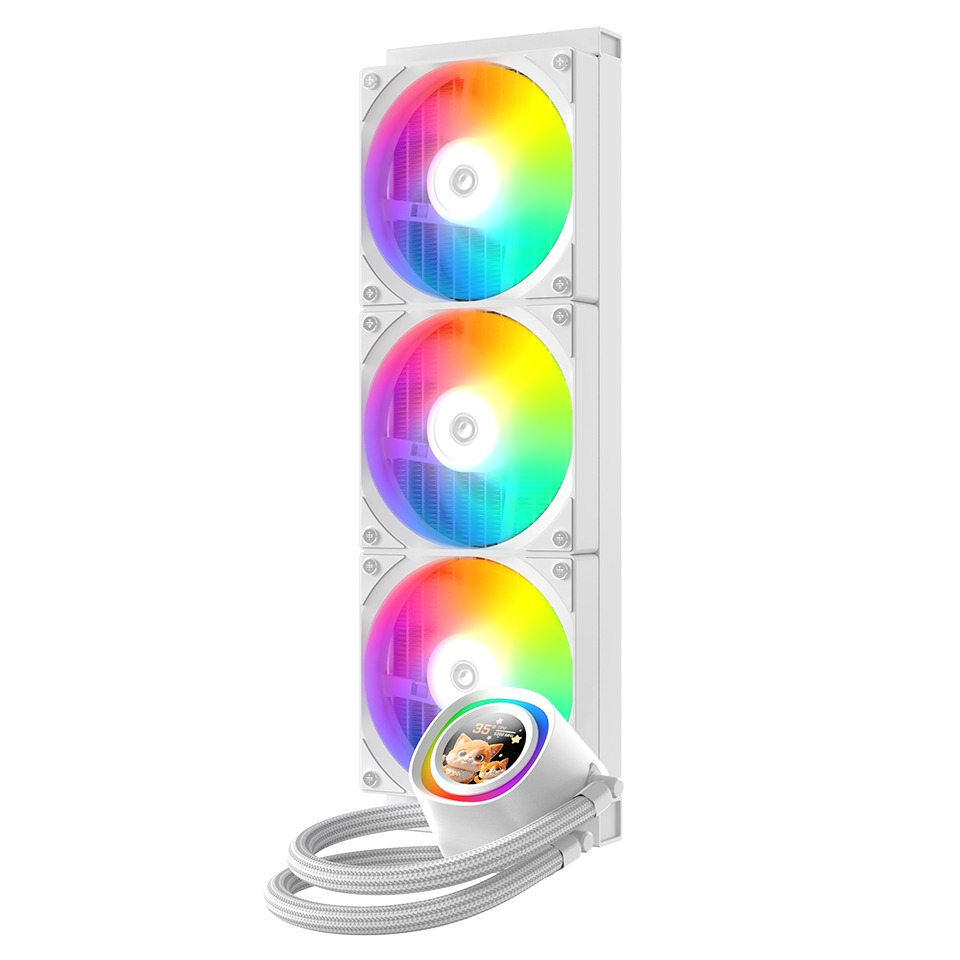 фото Водяне охолодження ID-Cooling FX360 LCD White