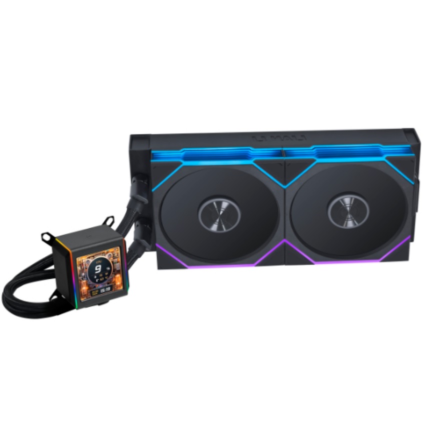 фото Водяне охолодження Lian Li Galahad GA II LCD TL 280 Black (G89.GA2ALCD28TLB.00)