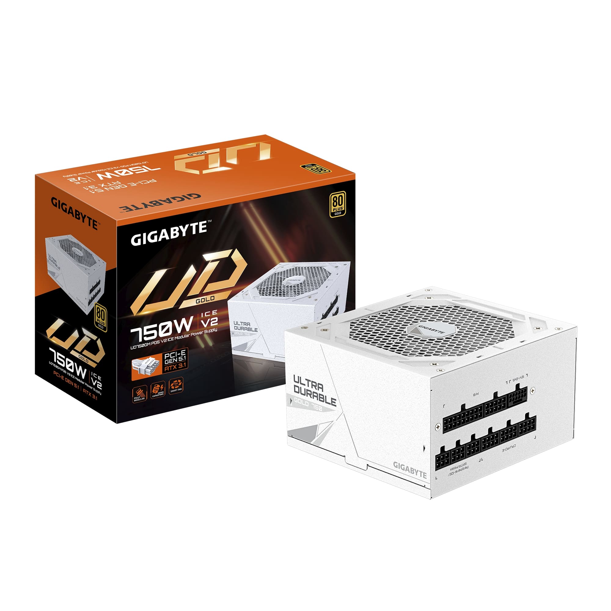 Блок питания Gigabyte GP-UD750GM PG5 V2 ICE 750W Блок питания Gigabyte GP-UD750GM PG5 V2 ICE 750W