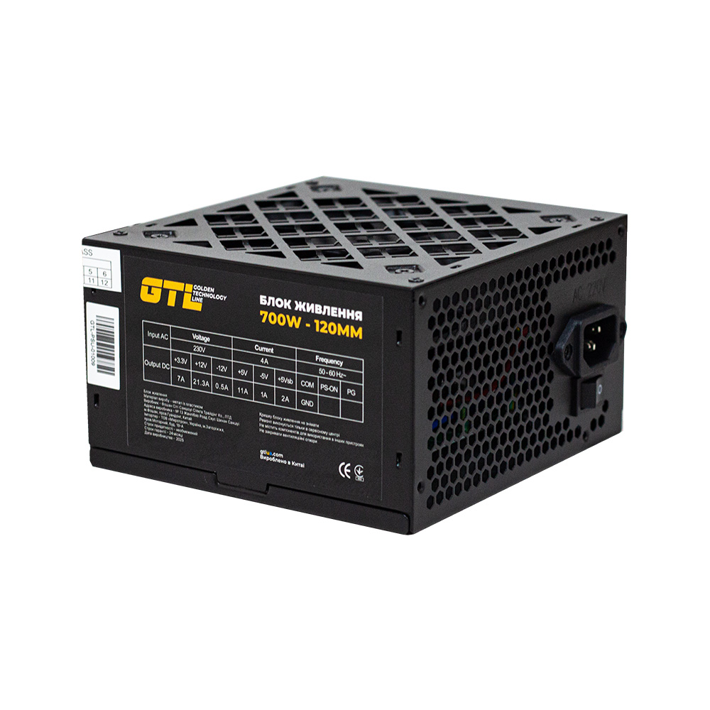 Блок живлення GTL GTL-700-120 700Вт чорний