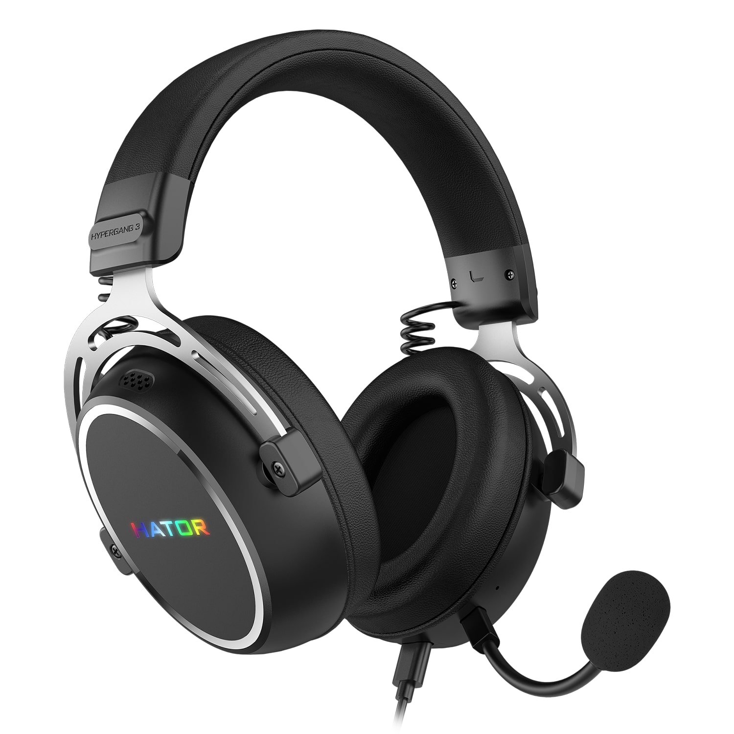 фото Навушники з мікрофоном Hator Hypergang 3 Hi-Res Black (ESH50)