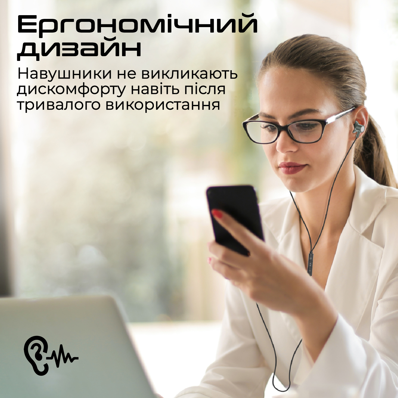 фото Навушники з мікрофоном Promate Silken-C Grey (silken-c.grey)