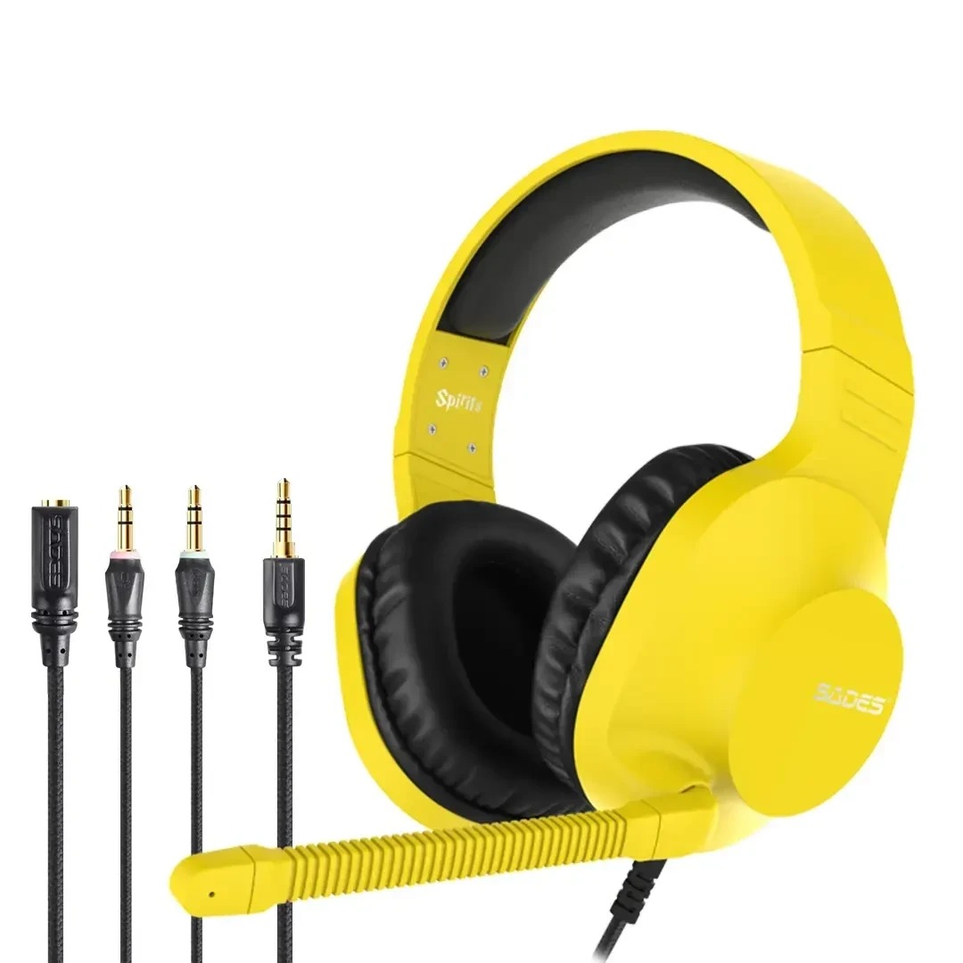 фото Навушники з мікрофоном Sades SA-721 Spirits Yellow (SA721YEJ)