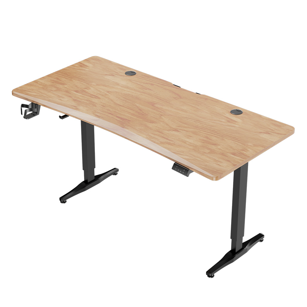 Геймерський Стіл 1stPlayer Moto-GT 1460 Чорний з Коричневим Сталь, арт. 535187