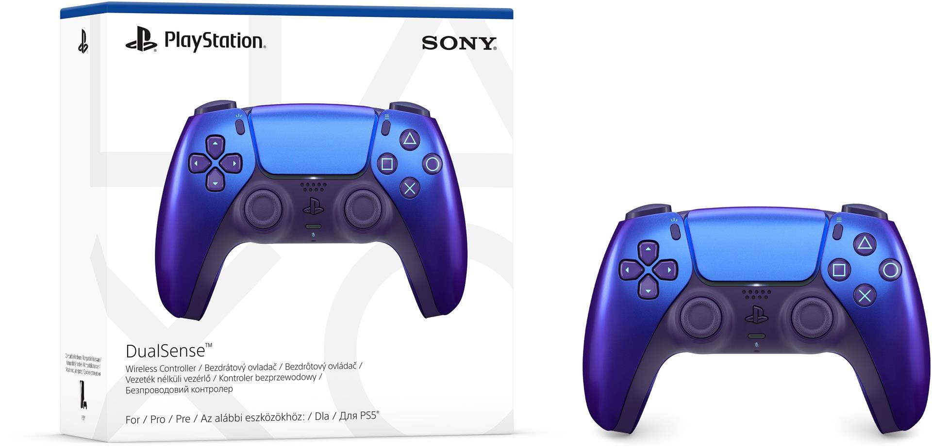 Геймпад бездротовий Sony PlayStation 5 DualSense Chrome Indigo (1000044476)