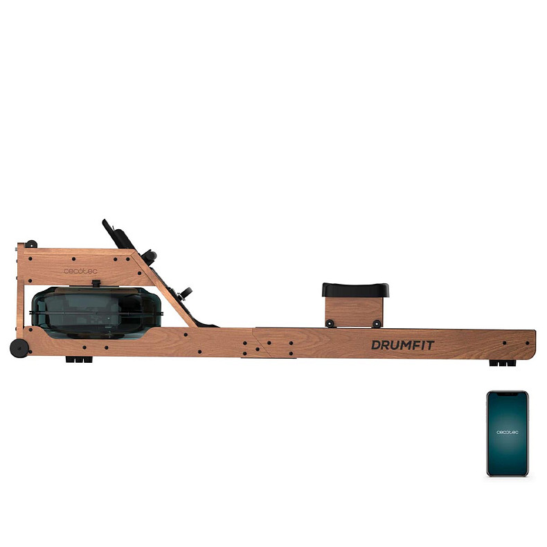 фото Веслувальний тренажер Cecotec Drumfit Rower 20000 Neptuno Wood (CCTC-07226)