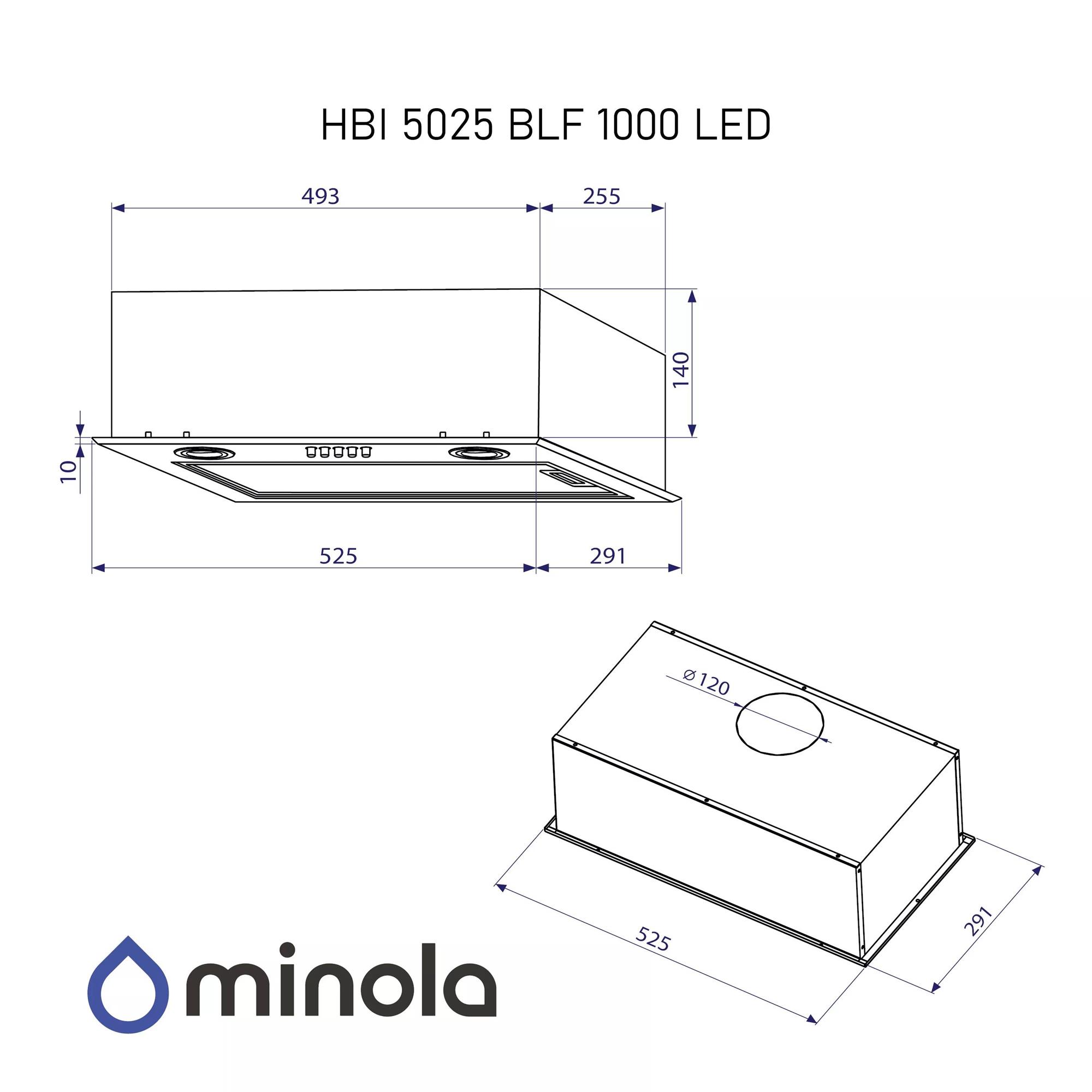 Вытяжка Minola HBI 5025 BLF LED Вытяжка Minola HBI 5025 BLF LED