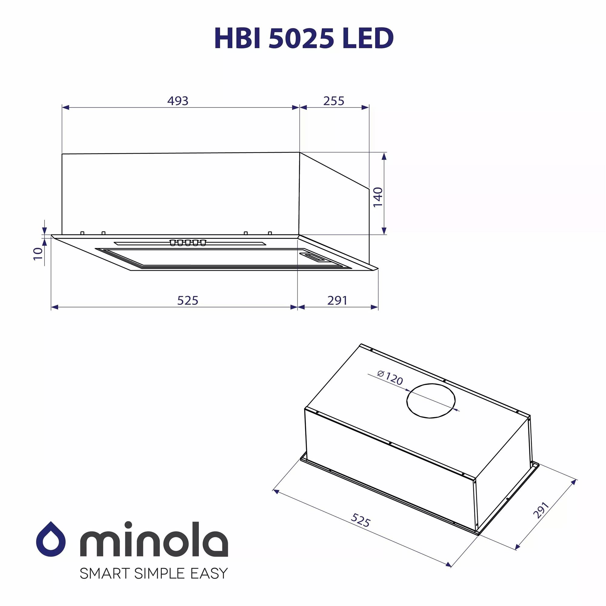 Вытяжка Minola HBI 5025 I LED Вытяжка Minola HBI 5025 I LED