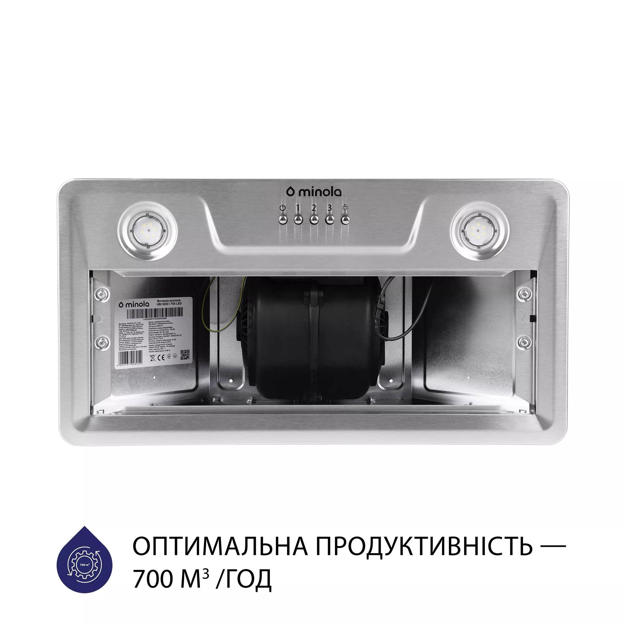 Вытяжка Minola HBI 5202 I 700 LED Вытяжка Minola HBI 5202 I 700 LED