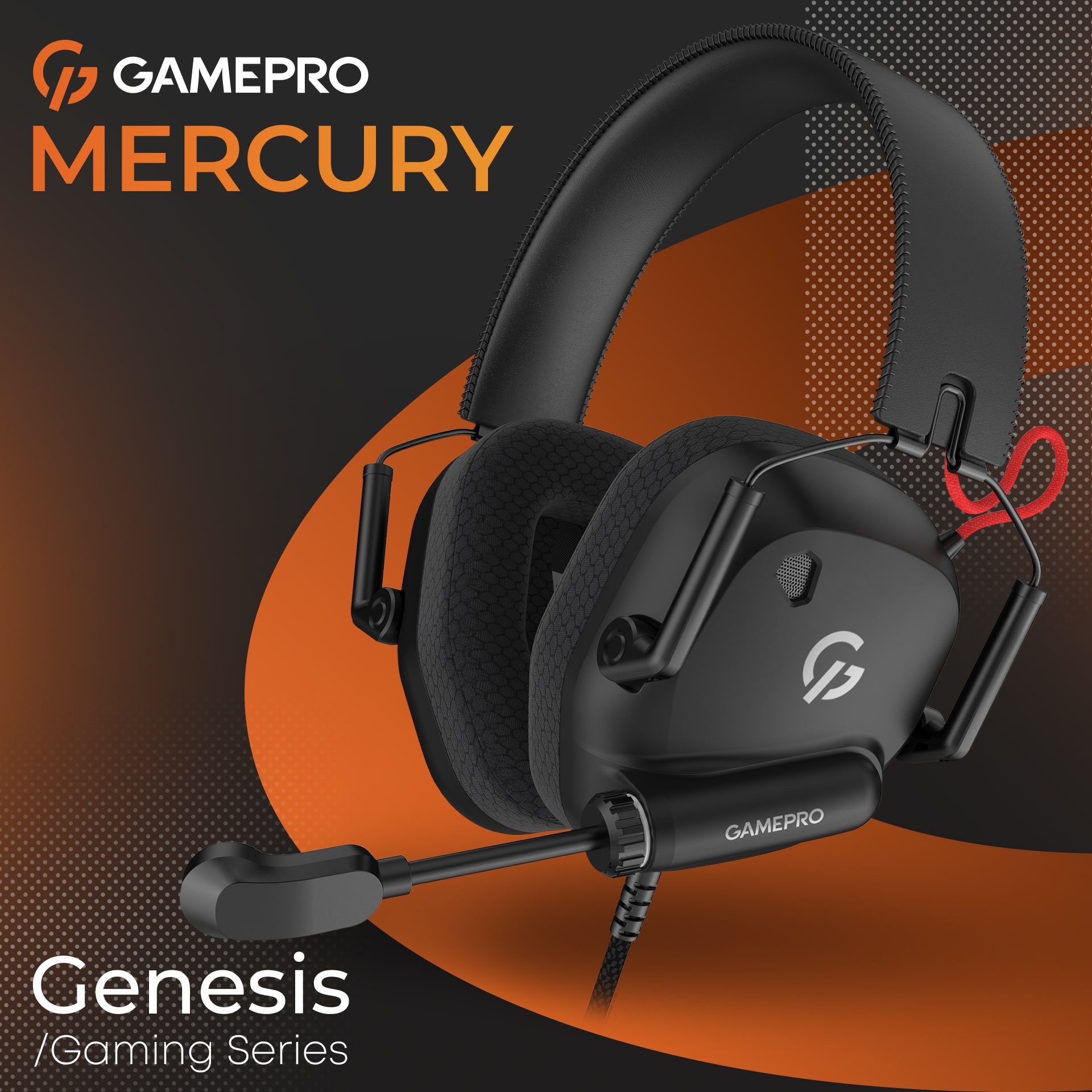 Гарнитура GamePro Genesis Mercury Black (HS120B) Гарнитура GamePro Genesis Mercury Black (HS120B)