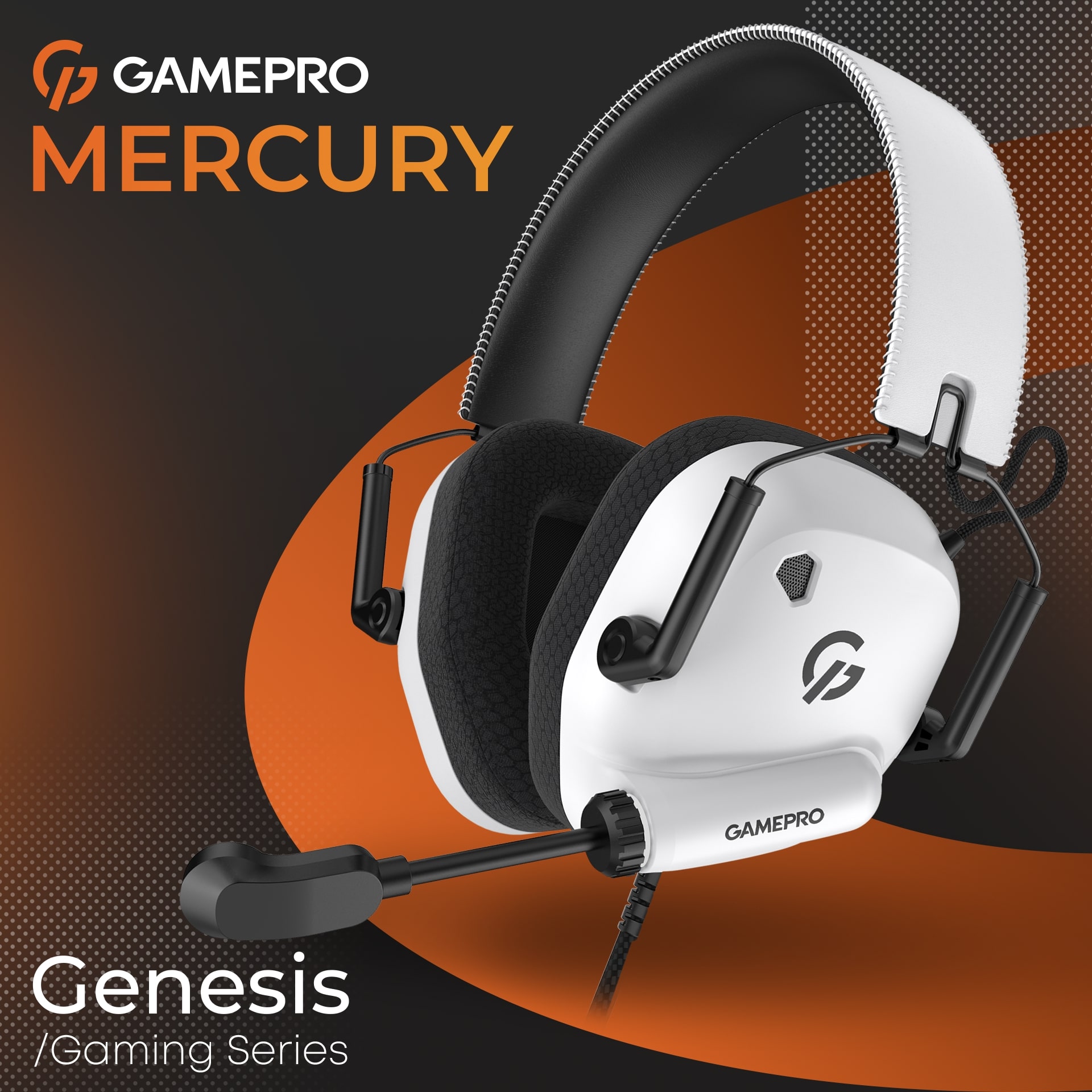 Гарнитура GamePro Genesis Mercury White (HS120W) Гарнитура GamePro Genesis Mercury White (HS120W)