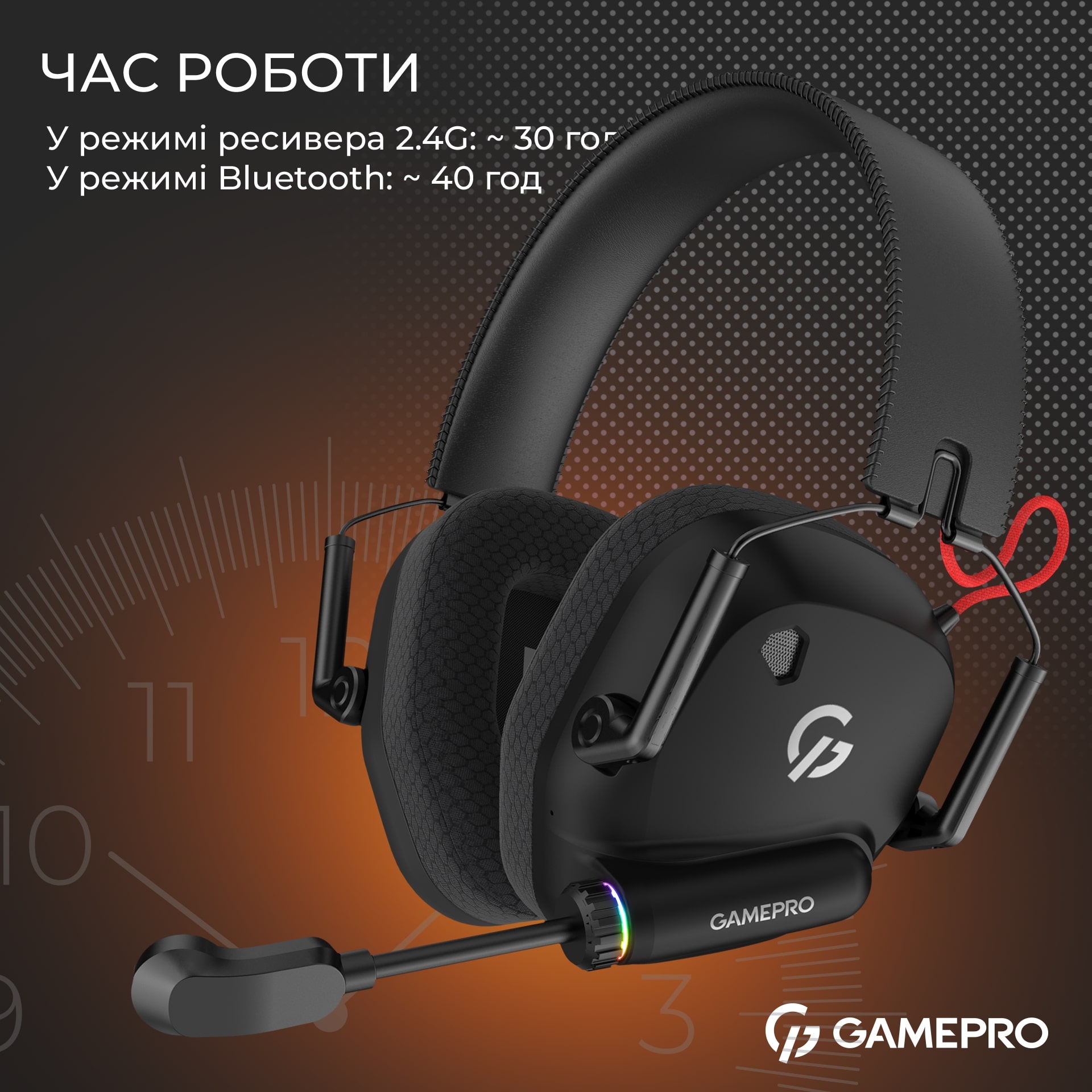 Гарнитура GamePro Genesis Mercury Pro Black (HSW120B) Гарнитура GamePro Genesis Mercury Pro Black (HSW120B)