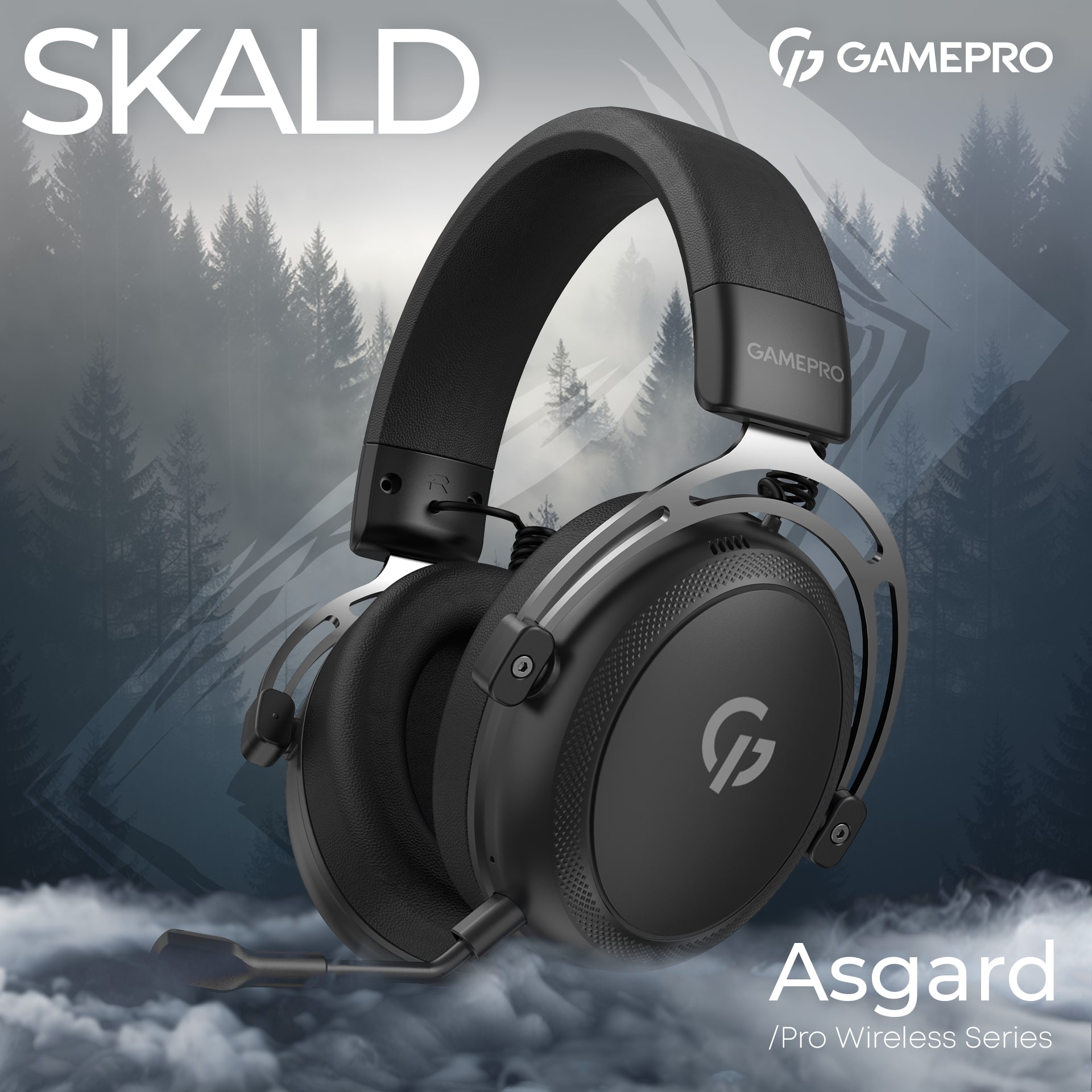 Гарнитура GamePro Asgard Skald Black (HSW160B) Гарнитура GamePro Asgard Skald Black (HSW160B)