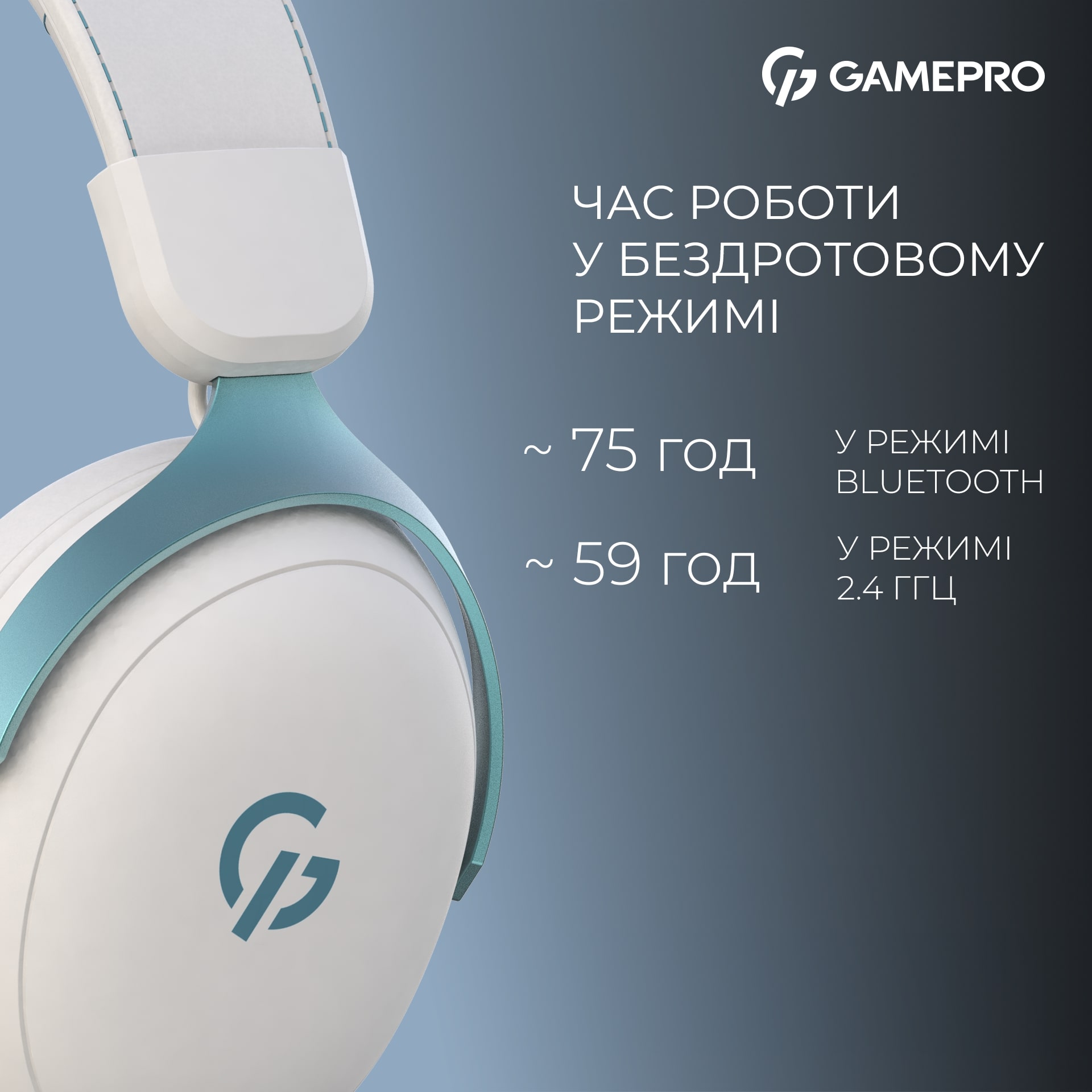 Гарнитура GamePro Asgard Freya Pro White-Blue (HSW201WB) Гарнитура GamePro Asgard Freya Pro White-Blue (HSW201WB)