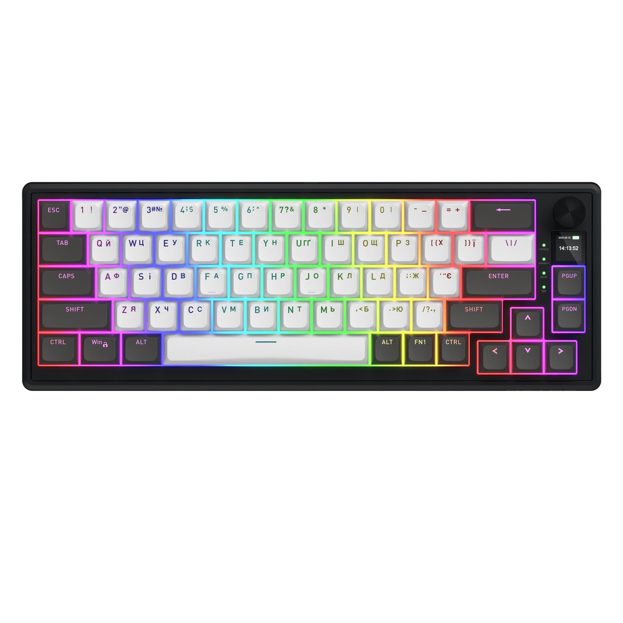 Клавіатура Hator Skyfall 65 Pro Wireless механічна сірий/чорний