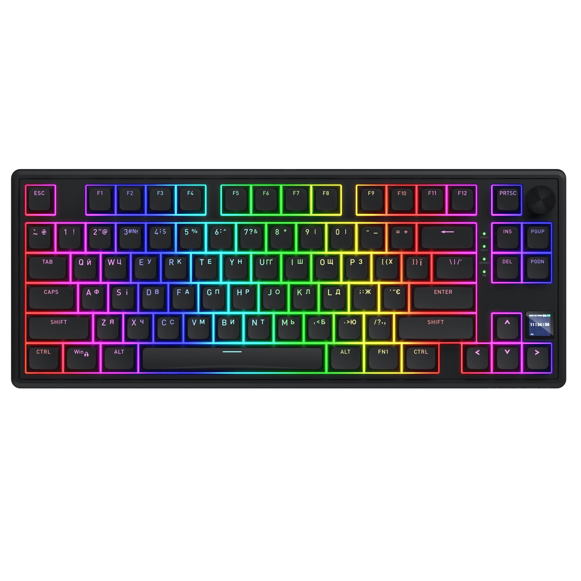 Клавіатура Hator Skyfall 80 Pro Wireless бездротова чорна