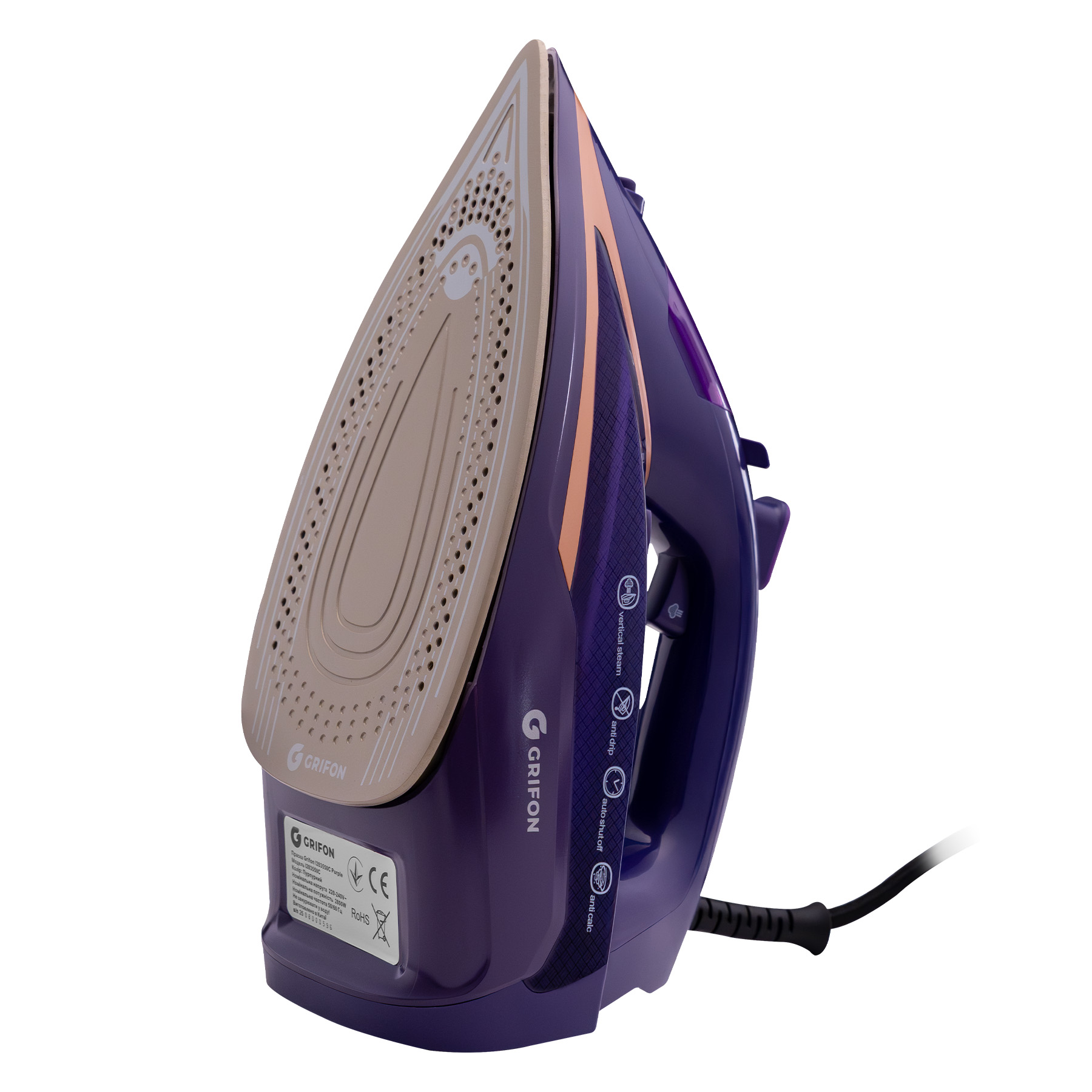 фото Праска з парою Grifon I283550C Purple