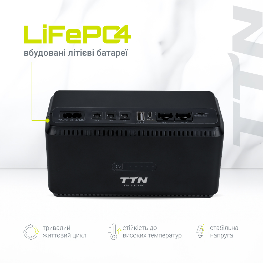 фото ДБЖ для роутера TTN DCL-36W