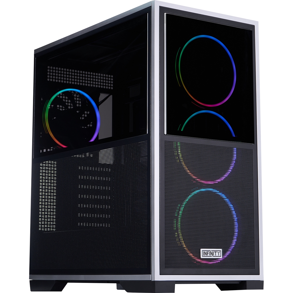 Корпус 1stPlayer IF8-BK-4FO7-14 Black
