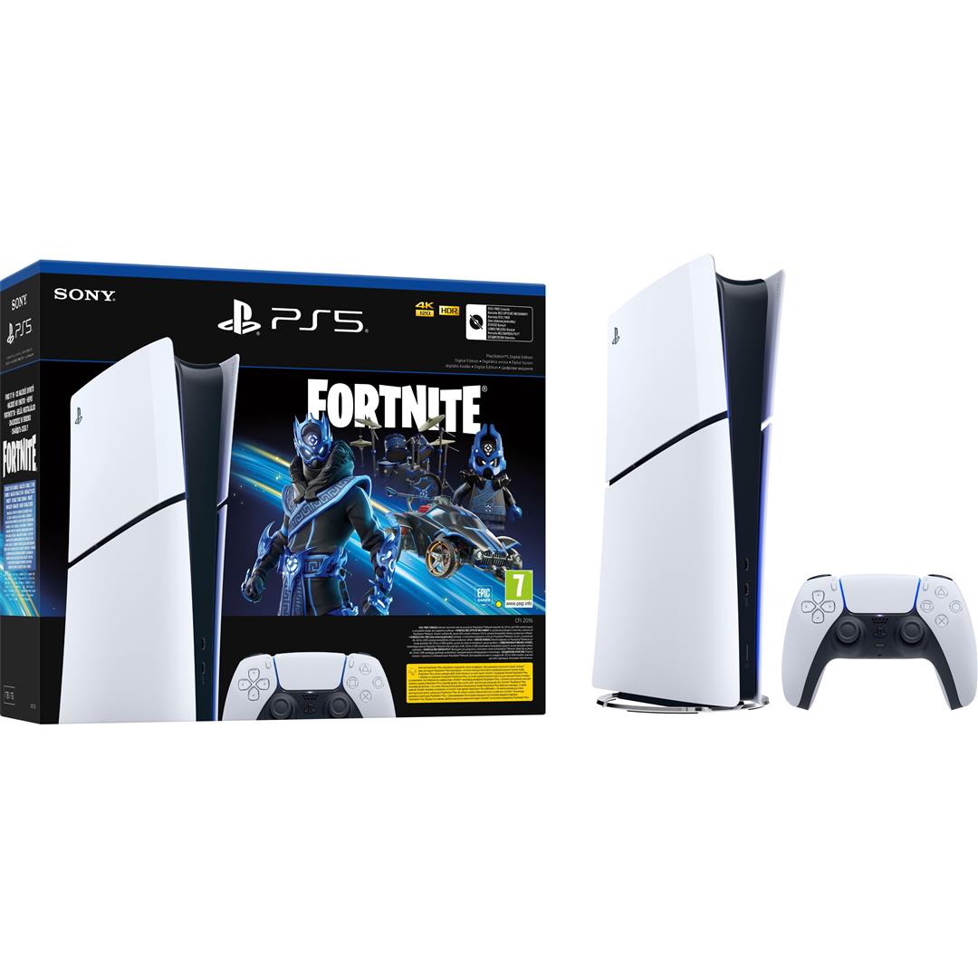 Ігрова приставка Sony PlayStation 5 Slim Digital Edition (Fortnite Cobalt Star Bundle) (1000045170)