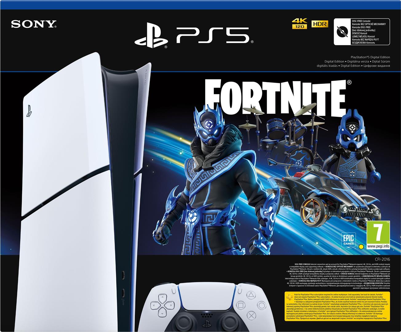 Ігрова приставка Sony PlayStation 5 Slim Digital Edition (Fortnite Cobalt Star Bundle) (1000045170)