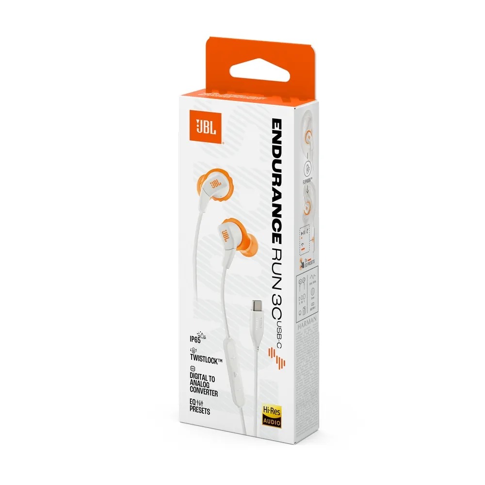 Гарнітура JBL Endurance Run 3 White (JBLENDURRUN3WHT)