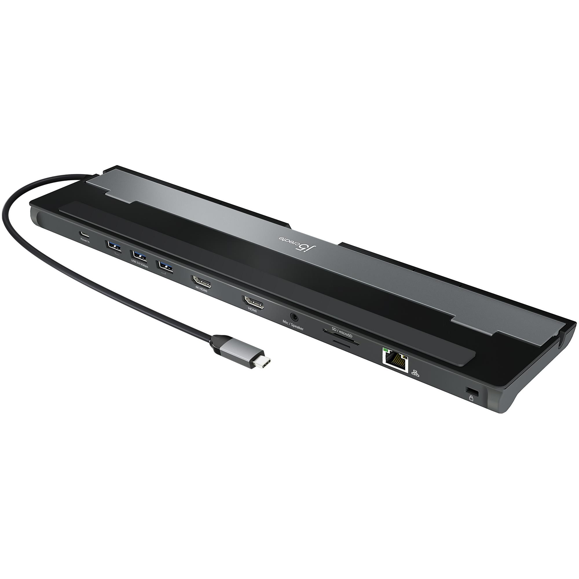 Док-станція J5create USB-C 10-в-1 (JCD542-N)