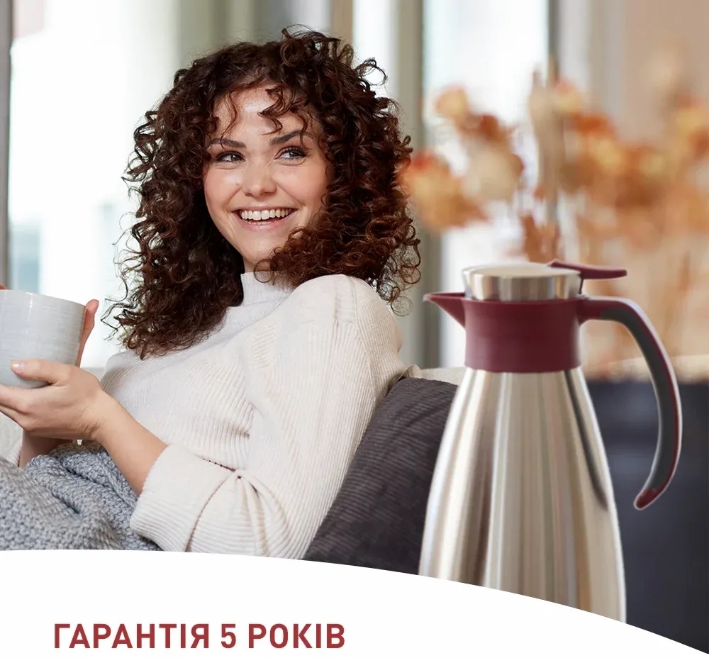 Термоглечик Tefal Soft Grip 1.5 л Burgundy (K3042214) Термоглечик Tefal Soft Grip 1.5 л Burgundy (K3042214)