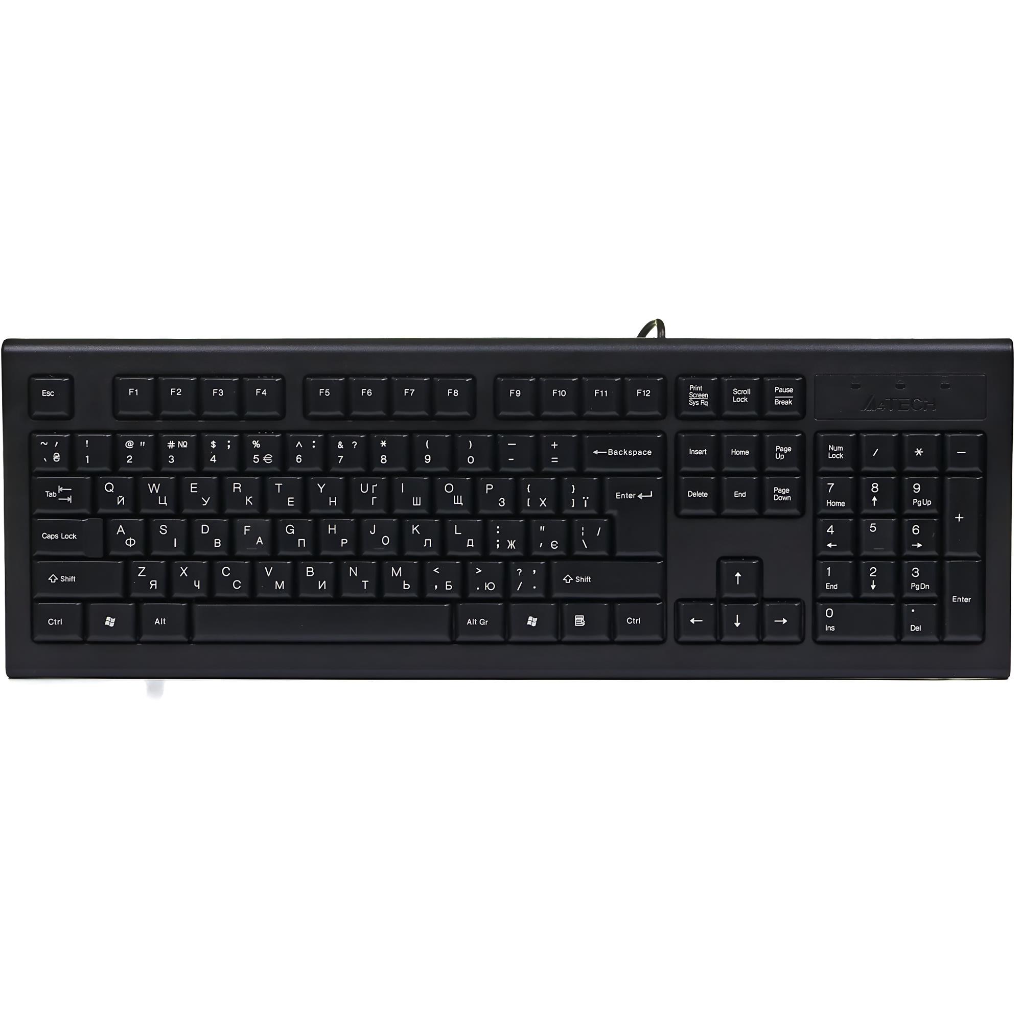Клавіатура A4Tech KR-85 мембранна чорна