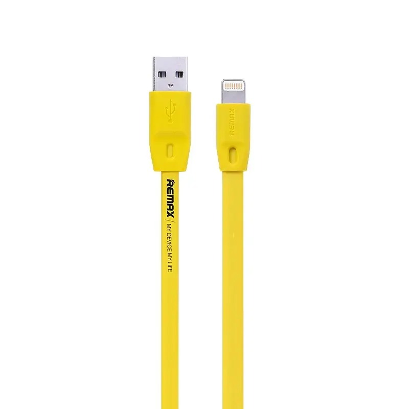 Кабель Remax RC-001i Full Speed USB - Lightning (M/M), 1 м, Yellow (2000700008007)